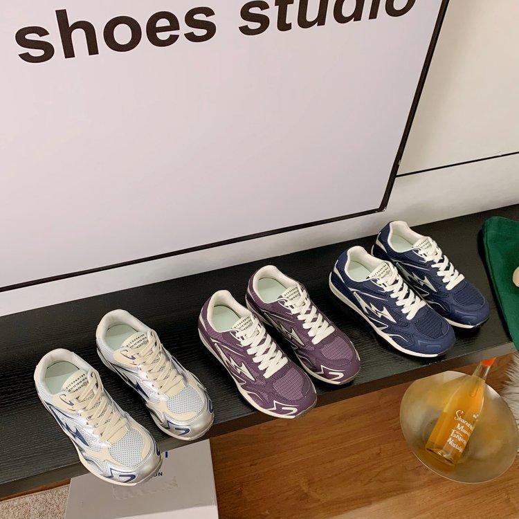 2025 early autumn new versatile mesh breathable retro thick sole inner height increase single shoes sports leisure German training boots women