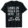 Funny 65th Birthday Gift 65 Years Old Born In 1955 TShirt Summer Tees Men Cotton T Shirt Casual Streetwear Oversized Tshirt
