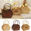 Hand-Held Basket Hand-Woven Flower Pot Wedding Flower Girl Baskets for Home