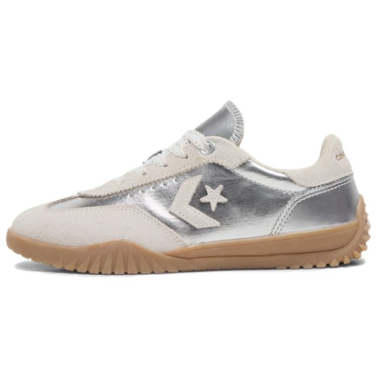 Converse Unisex tenisky Run Star Trainer Metallic Canvas Stříbrné Matně stříbrné Vintage bílé A15189C
