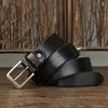Men's Pin Buckle Belt Men's Leather First Layer Pure Cattlehide Simple All-Match Casual Jeans Belt