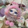 Pom-Pom Cartoon Animal Coin Purse Lace Decor Kids Shoulder Pouch Plush Crossbody Bag  For Children