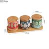 Creative Ceramic Seasoning Jar Set Kitchen Spices Seasoning Storage Jar Salt Pepper Organizer Nordic Household Seasoning Tools