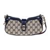 Moon Side Series Detachable Shoulder Strap Lock Zip Closure Canvas Crossbody Bag Women Bags Beige Blue 786015-FADAC-8559