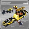 1:32 Tesla Cybertruck Camper Gold-Color Set - Pull-Back & Sound/Light Alloy Model, Collector‘s Showpiece
