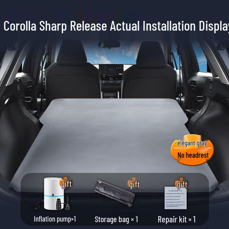 Toyota Corolla Rear Seat Inflatable Mattress for Trunk - Sleeping Bed Modification