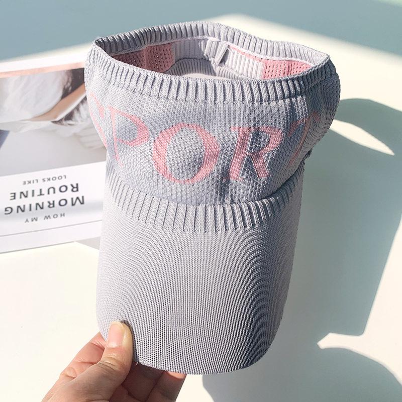 Empty top sun hat women's summer sun protection sun shade topless letter duck tongue sun hat