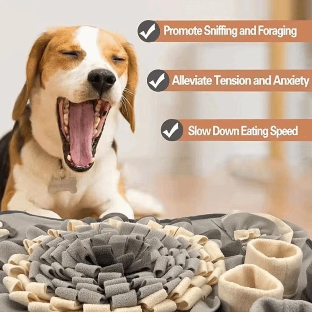 Neue Polyester Welpen Schnüffelmatte Große Größe Langsames Fressen Hunde Puzzle Futterspender Futterausgabe Langlebige Haustier Duftmatte für Hundetraining