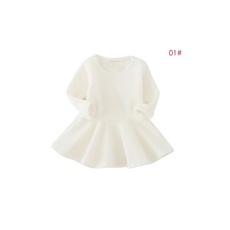 Elegantes Prinzessinnenkleid für kleine Mädchen mit langen Ärmeln für Winterfeiern