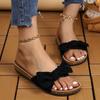 New Style Women's Shoes Flat Casual Sandals Large-sized Slippers