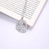 LIKGREAT Nerezová ocel Triskele Triskelion Náhrdelník Viking Runy Přívěsek Náhrdelník Severský Valknut Šperky Spirální Amulet