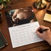 Thick Paper Monthly Organizer 2027 Beer Bellies Wall Calendar, Funny Men Photo Planner with Coil Decorative Binding for Home Office Bar Decor,