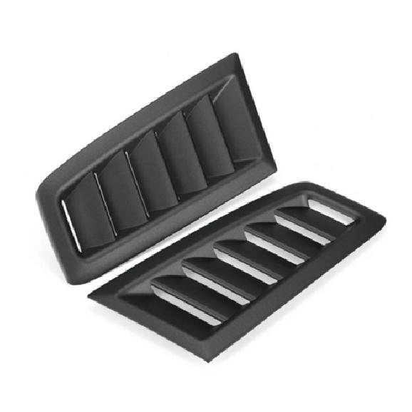 1 Pair Bonnet Louver Hood Air Vent Grille Hood Panel ABS For Car Truck SUV