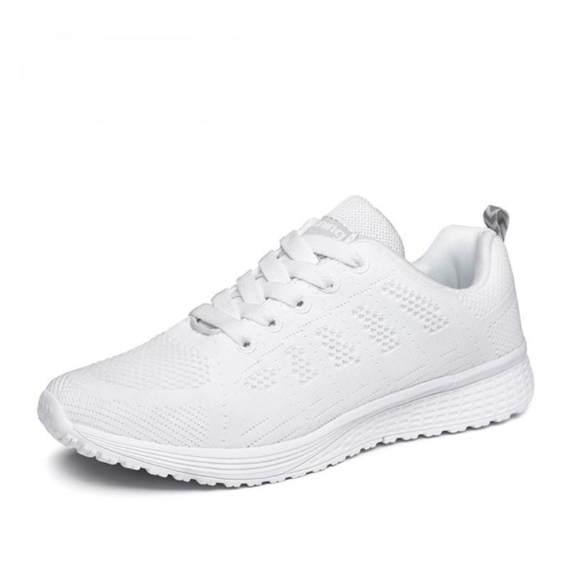 Unisex Women's Men's Fashion Casual Lightweight Breathable Soft Lace Up Sport Running Shoes