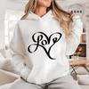 Damen Kapuzenpullover Valentinstag Leopard Herz Liebe Gedruckte Hoodies Harajuku Stil Streetwear Oversized Sportbekleidung