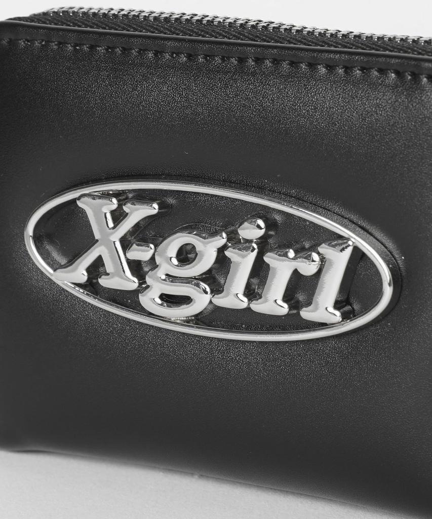 Oval Logo Faux Leather Coin and Card Case Oval Logo Faux Leather Coin and Card Case