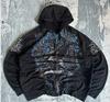 Hooded Jacket New Cross Spot Hooded Cardigan Bow Print Versatile Hoodie