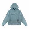 Mens Oversized Distressed Washed Hoodie With Letter Print Loose Fit Cotton Sweatshirt Fall
