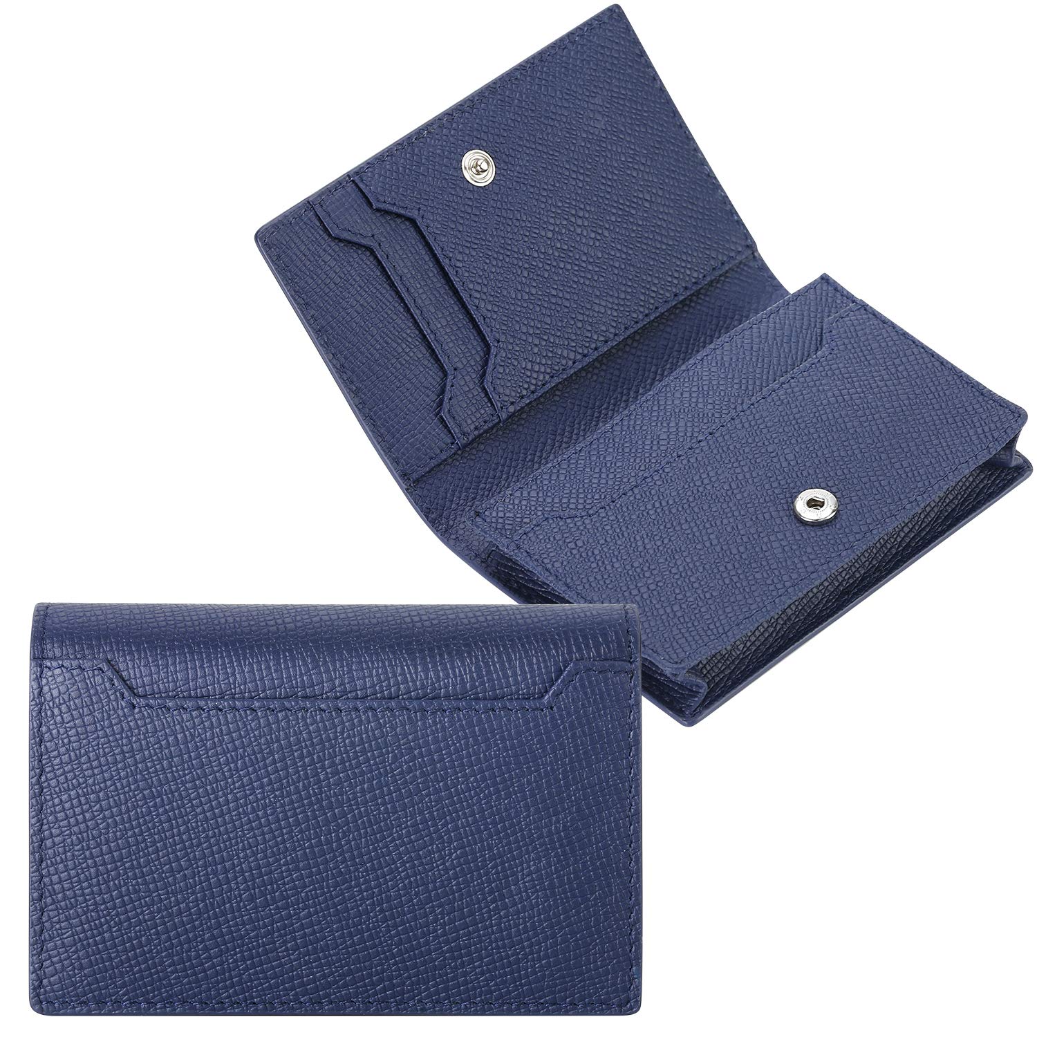 

Business Card Business Card Bifold Business Card Genuine Cow Holds 40 Commuter Large Unisex [Hardwork Secret] Holder, Men s Case, Holder, Leather,