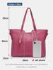 Zency Große Kapazität Damen Umhängetasche Retro Tote Geldbörse