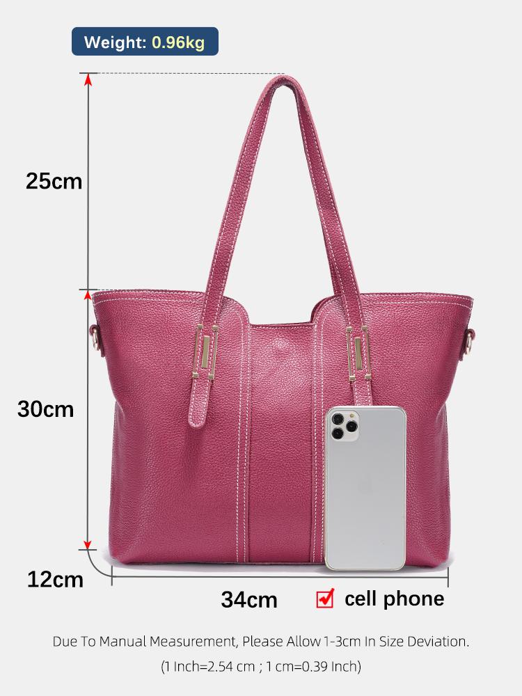 Zency Große Kapazität Damen Umhängetasche Retro Tote Geldbörse