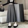 Elegant A-line Glitter Skirt: High-Waist, Large Flare, Perfect for Early Autumn