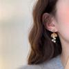 French Style Pearl Drop Earrings Chic Elegant Earrings Simple Bell Grape Shape Earrings  Gift