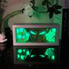 Led Multicolored  Anime Light Box For Bedroom Decoration Paper Cut Shadow Box Birthday Gift Bedside Night Lamp Gifts