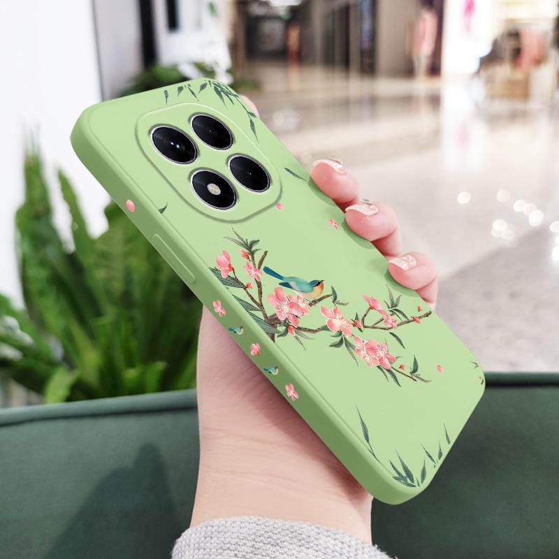 Falling Sakura Phone Case For Xiaomi Poco F7 X7 X6 F6 M6 M5 M5S F5 X5 F4 X4 M4 F3 M3 X3 Pro 4G 5G GT Silicone Cover