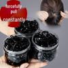 Women's Thickened Black Elastic Hair Ties - Durable, High-Elasticity Rubber Bands for Adult Hairstyles