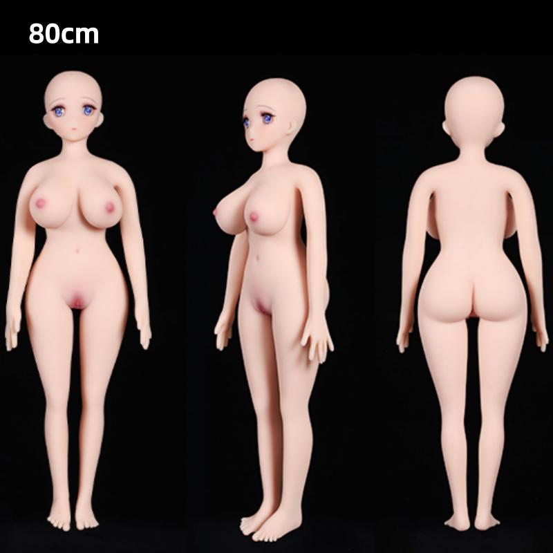 65cm/80cm Men's Mini Sex Doll Anal Sex Vagina Sex Anime Masturbation Cup Big Breast Erotic Adult Sex Toy