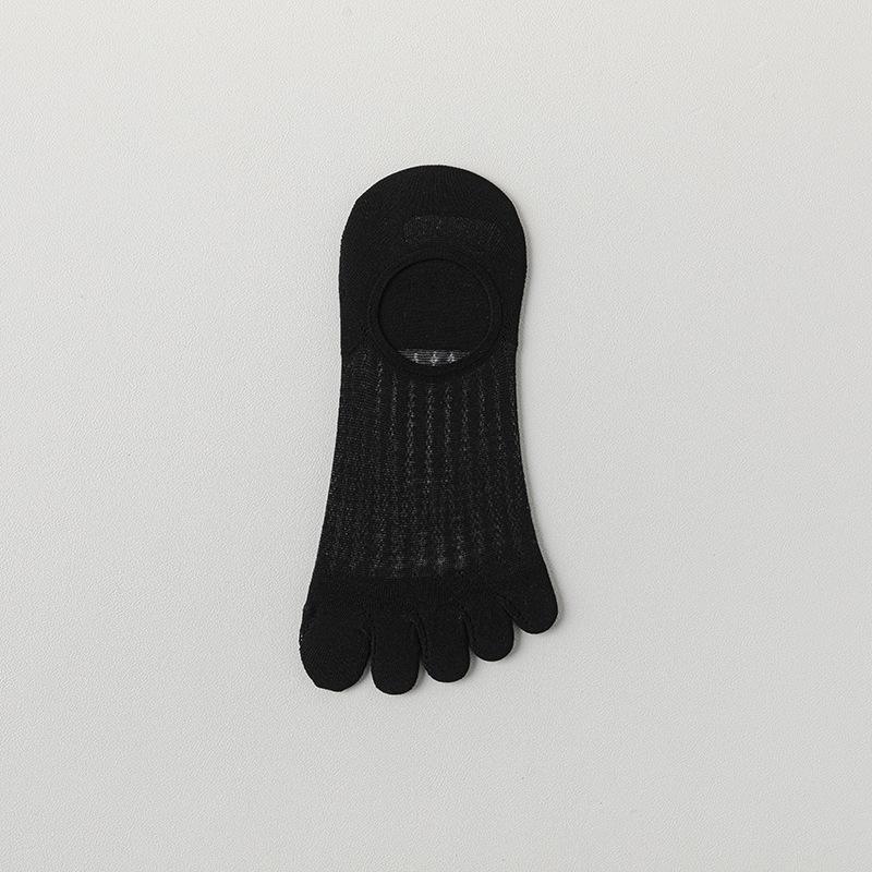 Five-finger Socks, Women's Boat Socks, Summer Invisible Shallow-mouthed Anti-odor, Sweat-absorbing, Anti-slip, Low-top Split-toe Socks, Short Leg