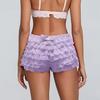 2025 Euro Lace Layered Mini Skirt with Patchwork and Ultra-short Hot Pants – Spring Trend Style