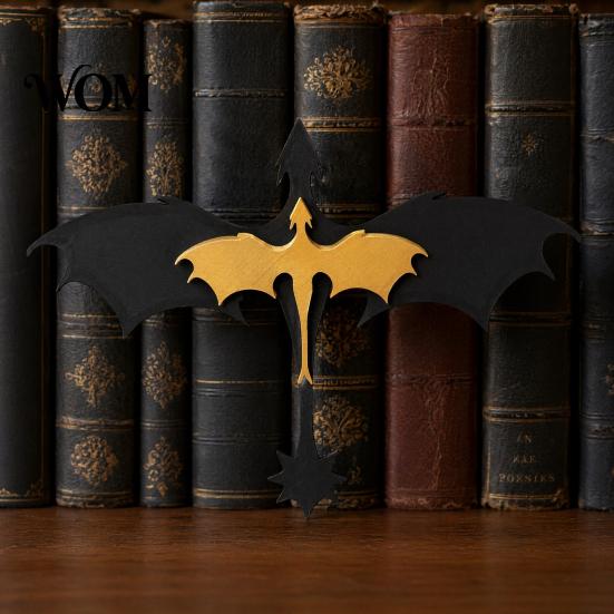 Fantasy Bookshelf Decor Double Dragon Bookends, Vintage Flying Decor, Stable Gothic Accessories Sculpture Book Stopper for Shelves, Gifts Lovers Home