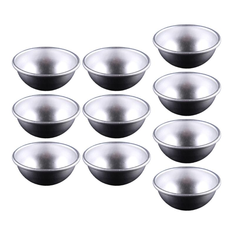 

Set of 10 Round Cake Pans Cheesecakes Molds Cake Pans Bakings Molds Dessert Molds AluminumAlloy Material for Bakings s