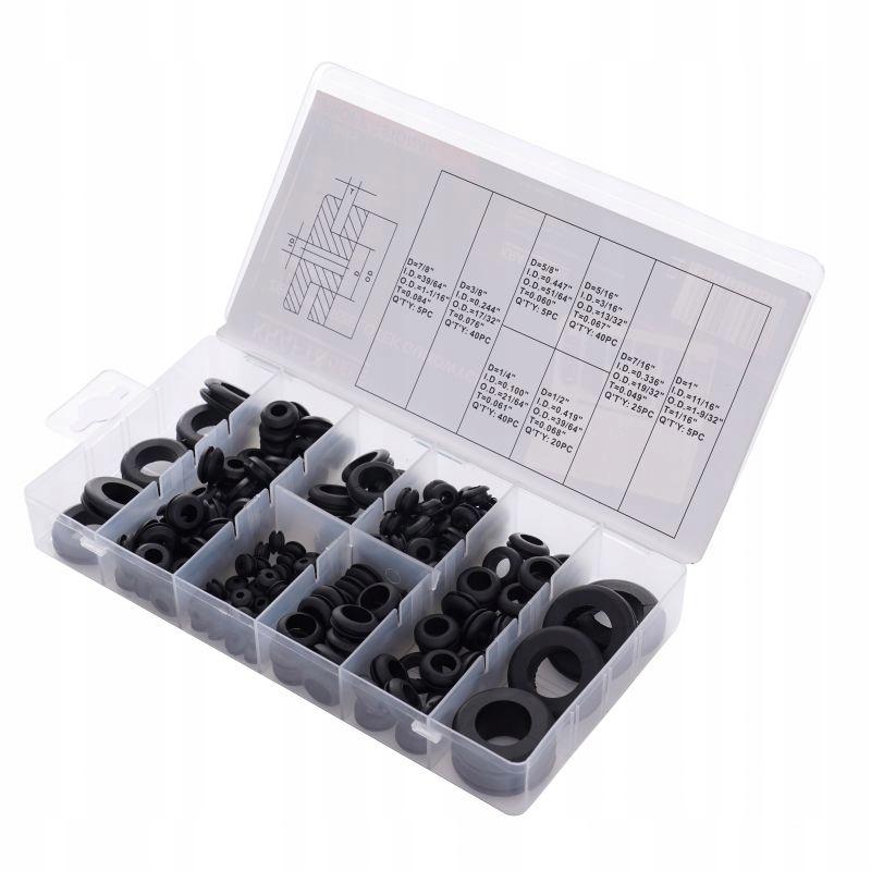 Set of Rubber Grommets 180 pcs. Kraft&Dele