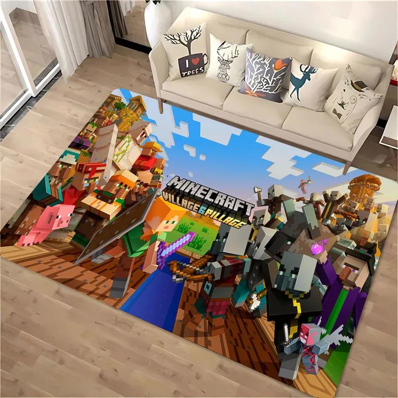 

3D Друк M-M1necraft Килим для Вітальні Спальні Коридору Alfombra Протиковзкий М який Килимок Зонування Диванний Доріжка Домашній Декор Килимок Подарунок 150x200cm (59x79in)