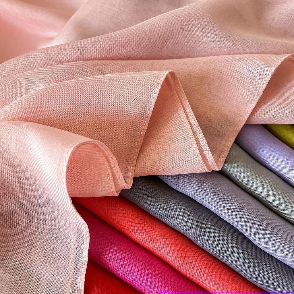 Turkey Yarn Thin Solid Color Headscarf Comfortable South East Asia Sunscreen Shawl Scarf Kerchief