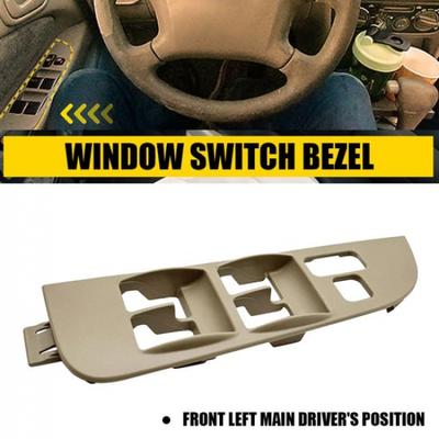 Beige Driver Left Master Power Switch Window Bezel Trim For 98-02 Toyota Corolla