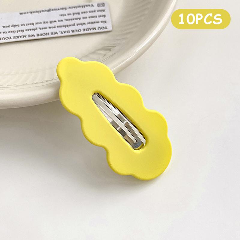 10PCS Fashion Women Hair Accessories Candy Color Hairpin Cloud Fairy Hair Clip Spring Summer Style Barrette Girls Headdress