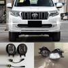 18-22 Toyota Prado Front Fog Light Assembly LED Flowing Lights