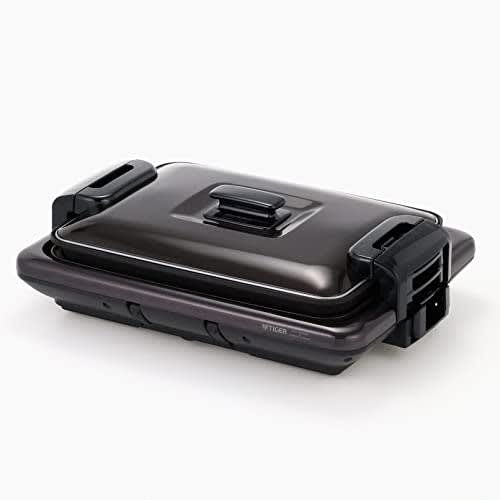 Tiger Thermos (TIGER) Hot Plate Set of 3 Flat Takoyaki Yakiniku with Lid Brown CRV-A300-T