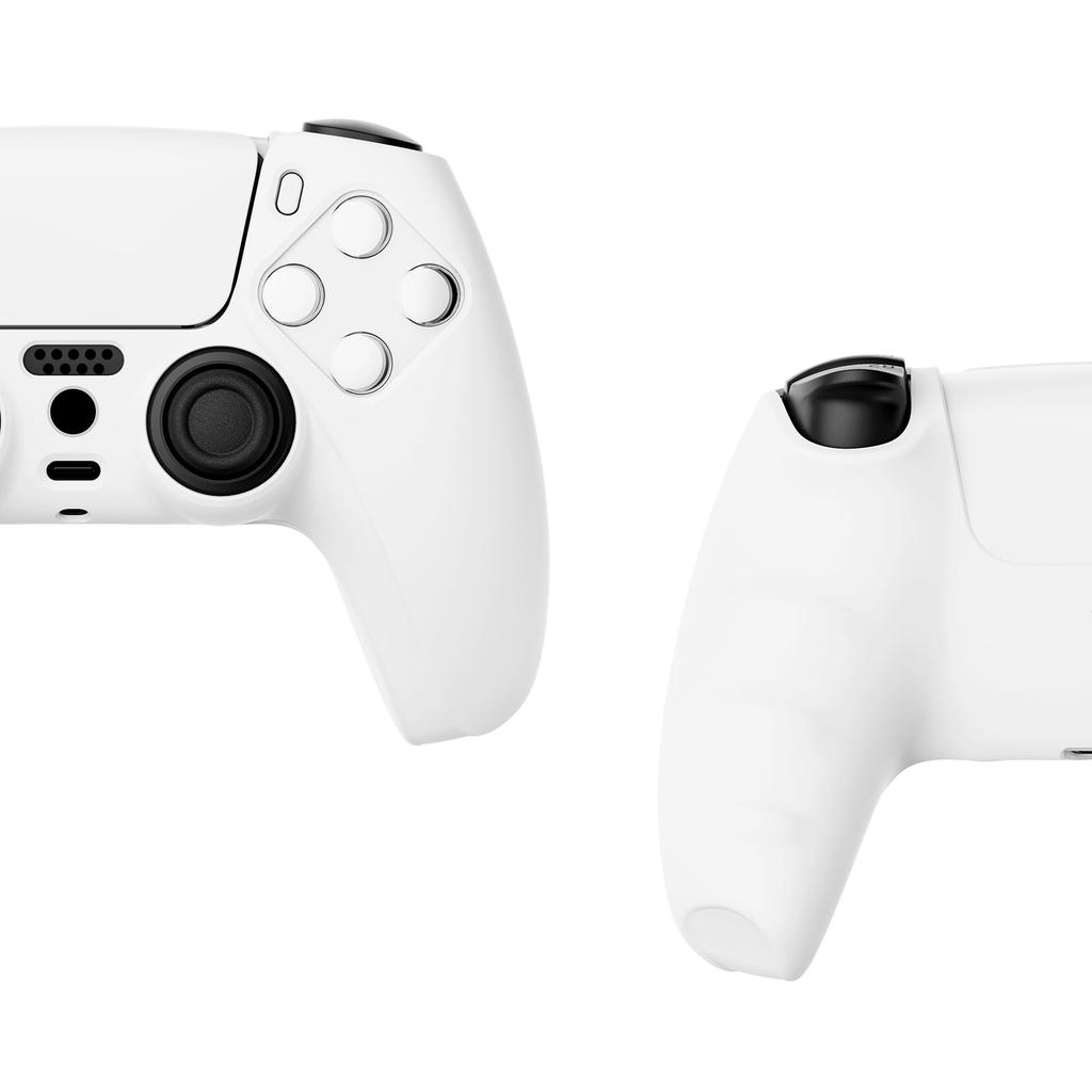 Deksel for PlayVital ps5-kontroller silikonskinn myk gummibeskyttelsesveske for med thumb stick cap Series Pure-kontroller, anti-skli etui, ps5,
