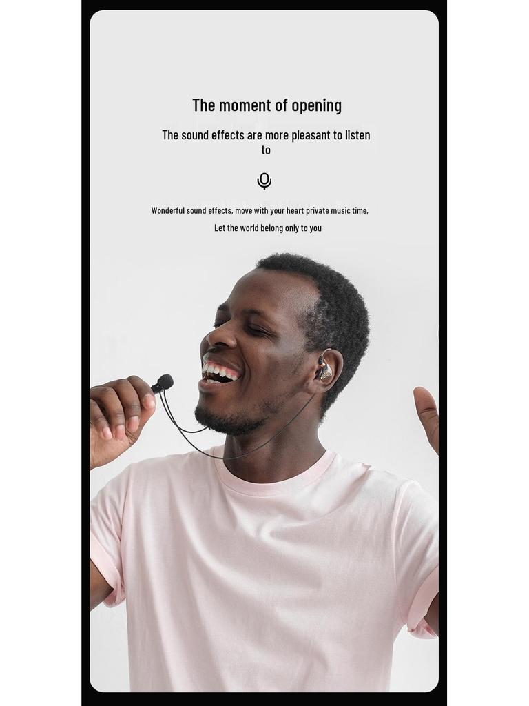 New Stereo Over-Ear Wired Headphones with Live Singing and Reverb Monitoring for K-Song Recording