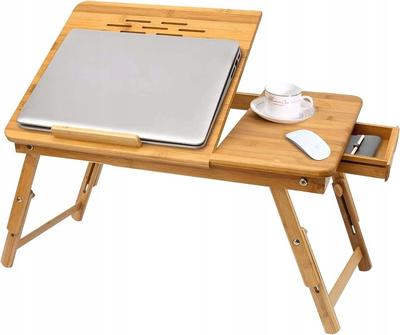 Foldable Bamboo Breakfast Table for Laptop