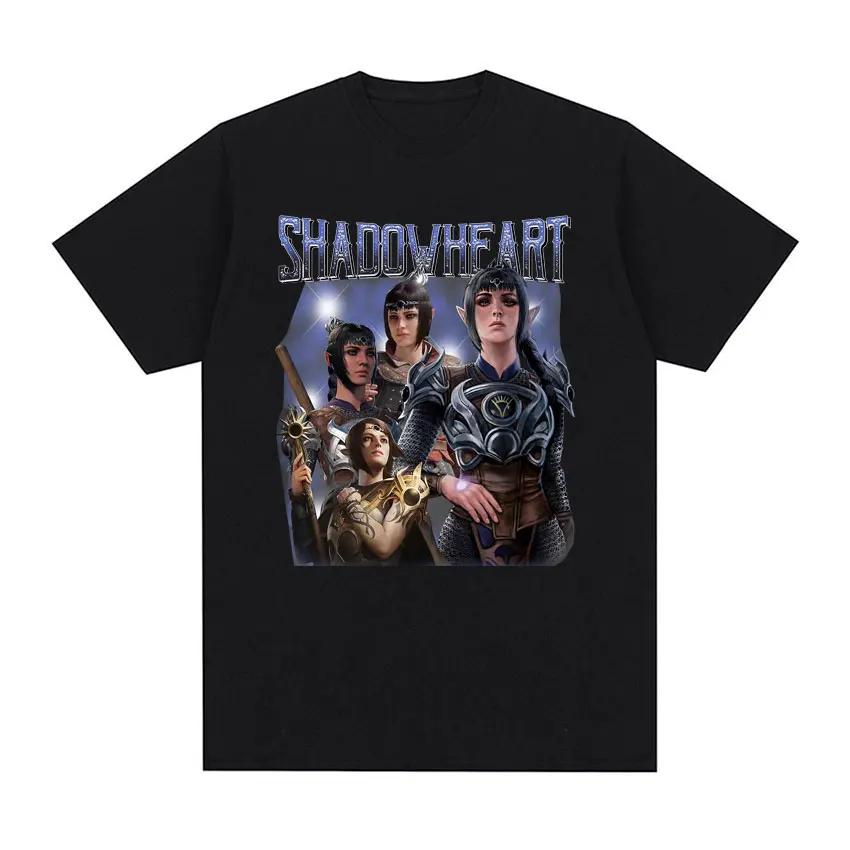 Vintage Astarion Halsin Baldurs Gate 3 Printed Graphic T-shirt Men's and Women's Short Sleeve T-shirt Men's Clothing Harajuku