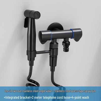 TLXT Edelstahl Toiletten-Bidet-Sprüharmatur
