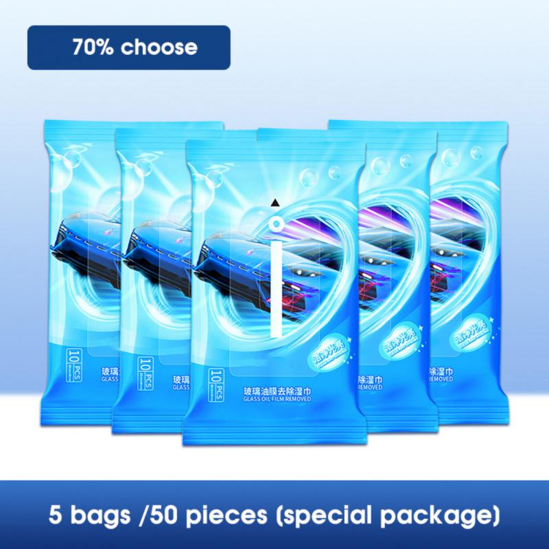 

50 шт. салфетки для удаления масляной пленки со стекол автомобиля, детальное удаление грязи, масляной пленки со стекол автомобиля, мощный инструмент для очистки и дезинфекции автомобиля