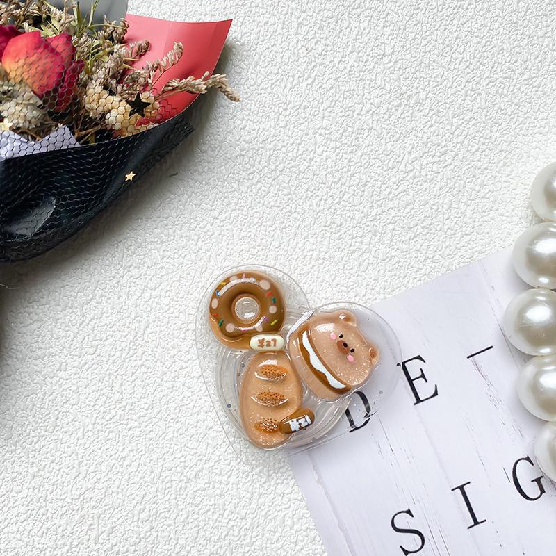 Paste Type Love Epoxy Star And Moon Sequins Mobile Phone Holder Paste Type Wind Bear Coffee Afternoon Tea Airbag