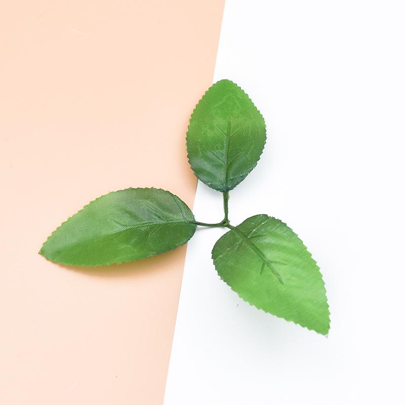 50 ks Umělý list Dekorativní květiny Nástěnné věnce Vánoční dekorace pro domov Svatba DIY Dárková krabička Hedvábné růžové listy Umělé rostliny